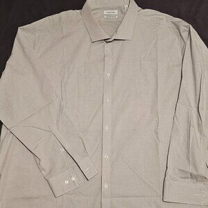 Calvin Klein 4XL light colored dress shirt